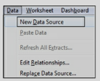 Q46. How to change/replace the data source after developing visualizations or dashboard?